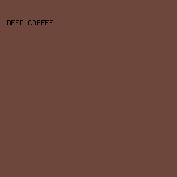 6d463c - Deep Coffee color image preview