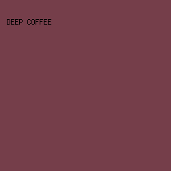 753e4a - Deep Coffee color image preview