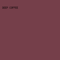 753f4a - Deep Coffee color image preview