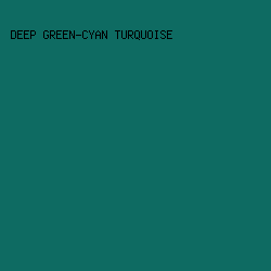 0E6B62 - Deep Green-Cyan Turquoise color image preview