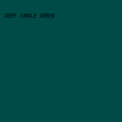 004a48 - Deep Jungle Green color image preview