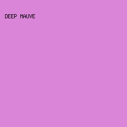 DA85D8 - Deep Mauve color image preview