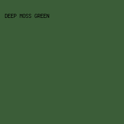 3B5D38 - Deep Moss Green color image preview