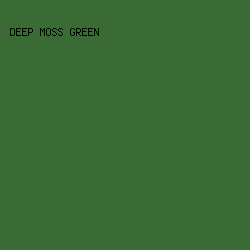 3B6B35 - Deep Moss Green color image preview