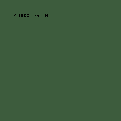 3D5C3D - Deep Moss Green color image preview