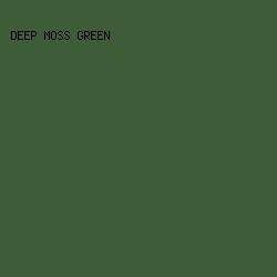 3E5C38 - Deep Moss Green color image preview