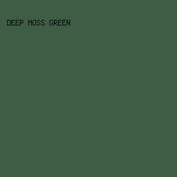 3d5e42 - Deep Moss Green color image preview