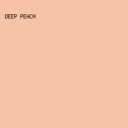 F6C3A7 - Deep Peach color image preview