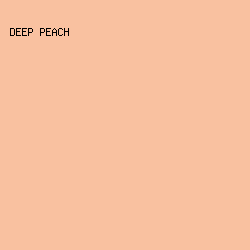 F9C1A0 - Deep Peach color image preview