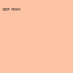 FCC3A5 - Deep Peach color image preview