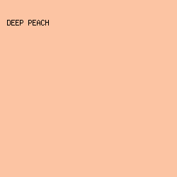 FCC4A3 - Deep Peach color image preview
