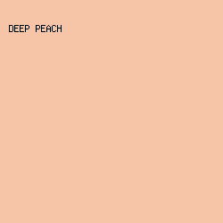 f6c5a8 - Deep Peach color image preview
