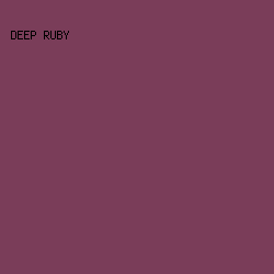 7A3D59 - Deep Ruby color image preview