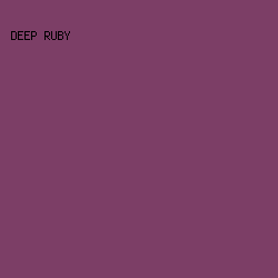 7C3E66 - Deep Ruby color image preview