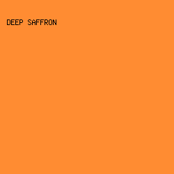 FF8C32 - Deep Saffron color image preview