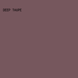 76575d - Deep Taupe color image preview