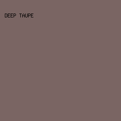 7A6563 - Deep Taupe color image preview
