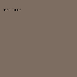 7D6D61 - Deep Taupe color image preview