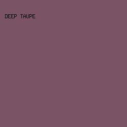 7a5365 - Deep Taupe color image preview