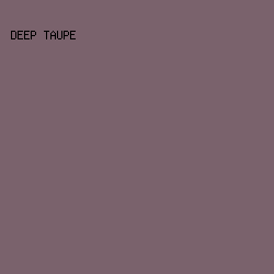 7a626c - Deep Taupe color image preview