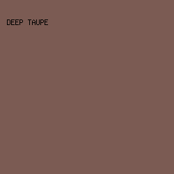 7b5b53 - Deep Taupe color image preview