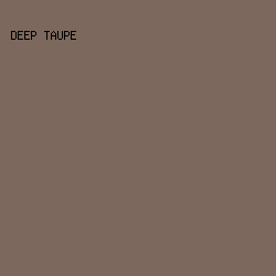 7c685d - Deep Taupe color image preview