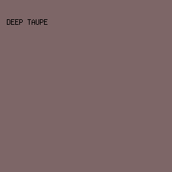 7d6667 - Deep Taupe color image preview