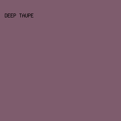 7e5c6d - Deep Taupe color image preview