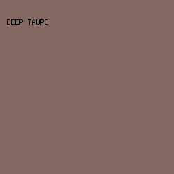 856a64 - Deep Taupe color image preview