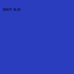 2A3DBF - Denim Blue color image preview
