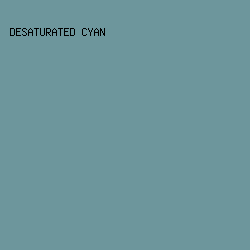 6D969C - Desaturated Cyan color image preview