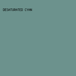 6c928d - Desaturated Cyan color image preview