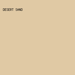 E0C9A4 - Desert Sand color image preview