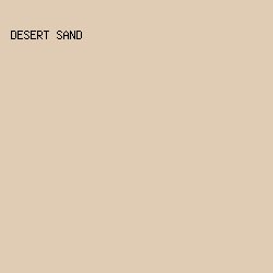 E0CBB4 - Desert Sand color image preview