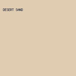 E0CDB1 - Desert Sand color image preview