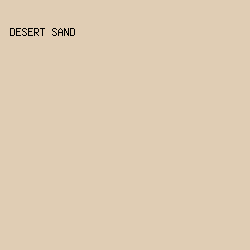 E0CDB4 - Desert Sand color image preview