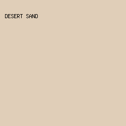 E0CEB8 - Desert Sand color image preview