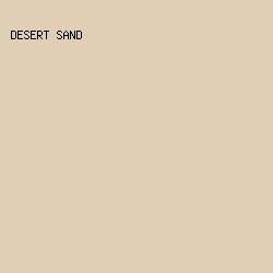 E1CFB5 - Desert Sand color image preview