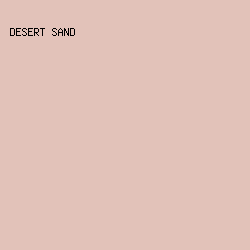 E2C2B9 - Desert Sand color image preview