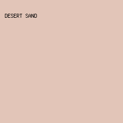 E2C5B8 - Desert Sand color image preview