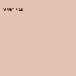 E3C2B3 - Desert Sand color image preview