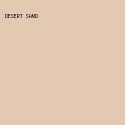 E3C9B1 - Desert Sand color image preview