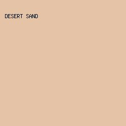 E4C3A7 - Desert Sand color image preview