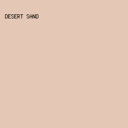 E4C7B4 - Desert Sand color image preview