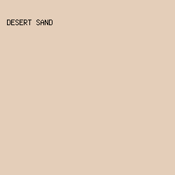 E4CEB9 - Desert Sand color image preview
