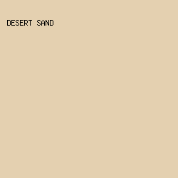 E4D0B0 - Desert Sand color image preview