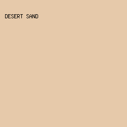 E6C9AA - Desert Sand color image preview