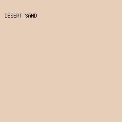 E6CEB9 - Desert Sand color image preview