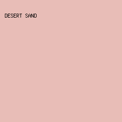 E8BDB7 - Desert Sand color image preview