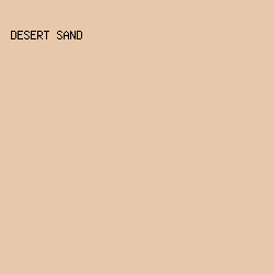 E8C8AB - Desert Sand color image preview